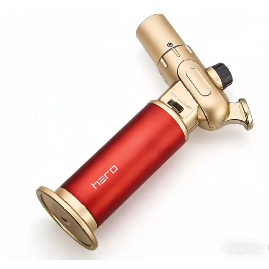 Metalowy palnik HERO Red & Gold