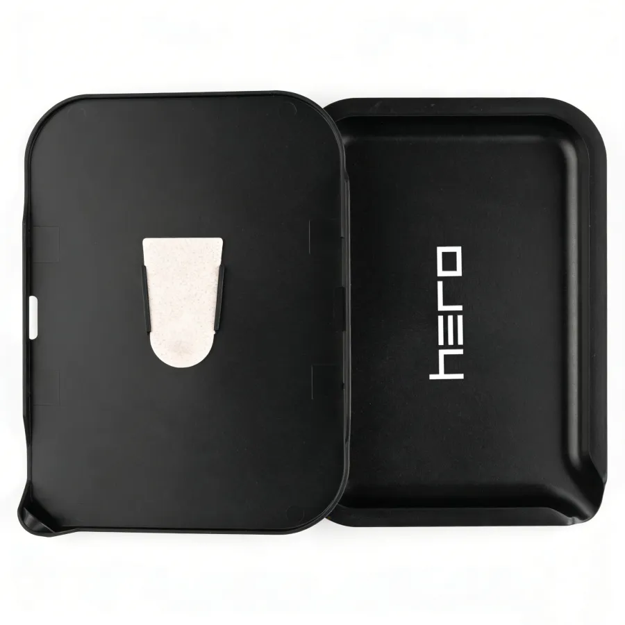 Hemp Fiber Tray Lid HERO onyx 19 x 14 cm