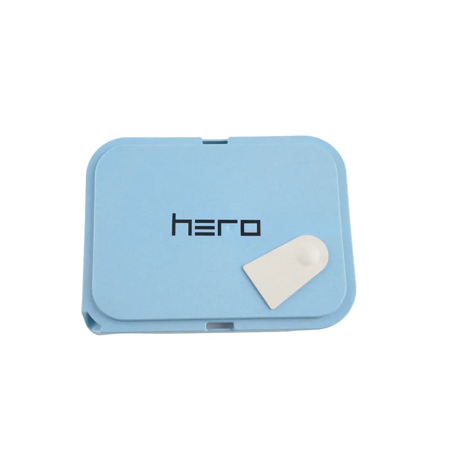 Hemp fiber tray lid HERO blue 19 x 14 cm