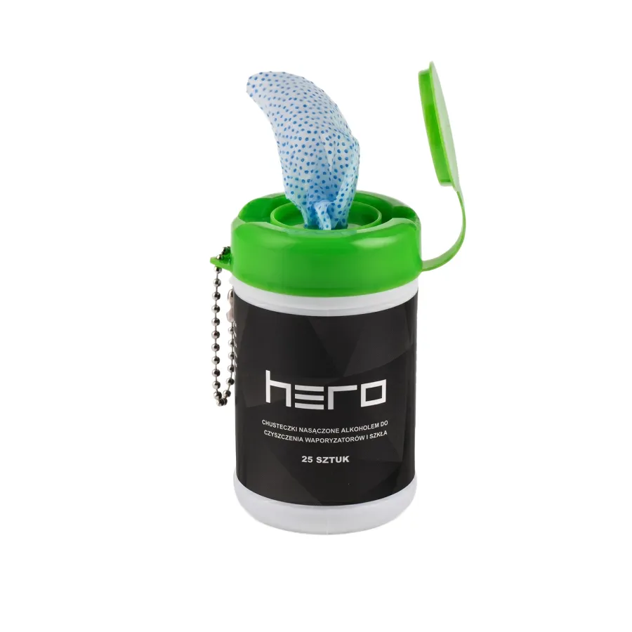 Alkoholtücher zum Reinigen von Verdampfern und Glas 25 Stück HERO | Hanfgeschäft