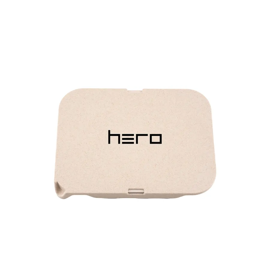 Tacka z włókna konopnego z pokrywką HERO white 19 x 14 cm