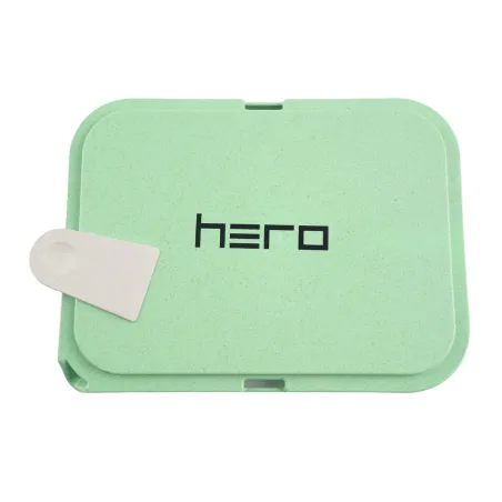 Hemp fiber tray with HERO onyx lid 19 x 14 cm