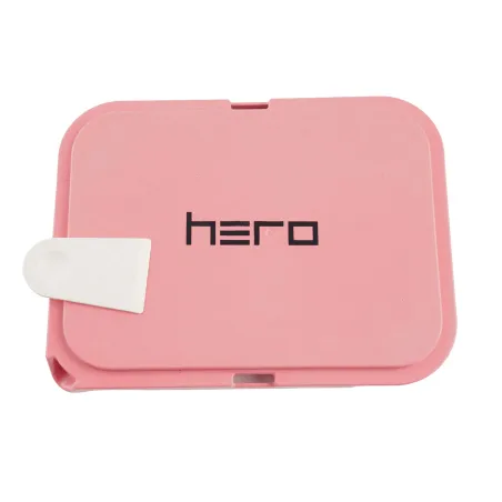 Tacka z włókna konopnego z pokrywką HERO pink 19 x 14 cm