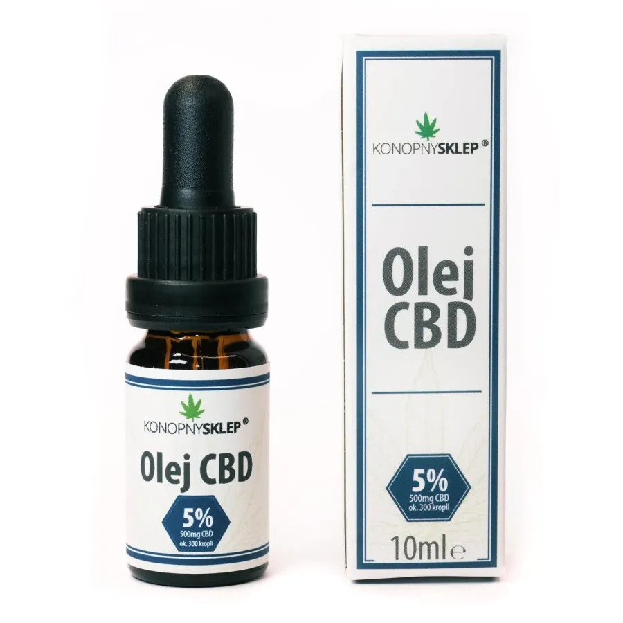 Olej konopny 5% CBD 10ML 500mg