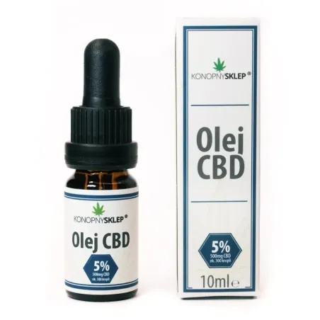 Olej konopny 5% CBD 10ML 500mg Olej konopny 5% CBD 10ML 500mg