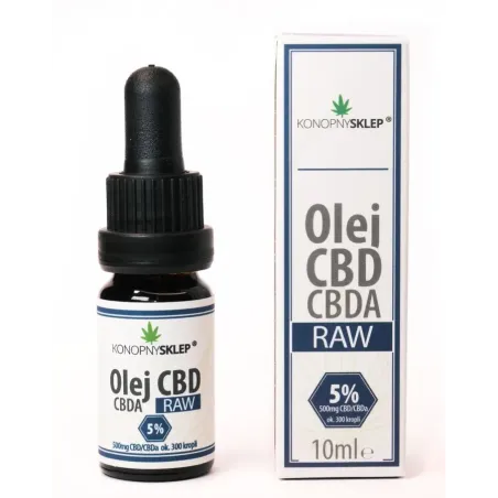 Olej konopny RAW 5% CBD+CBDA 10ML 500mg