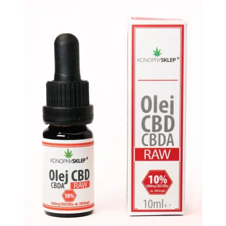 Olej konopny RAW 10% CBD+CBDA 10ML 1000mg Olej konopny RAW 10% CBD+CBDA 10ML 1000mg