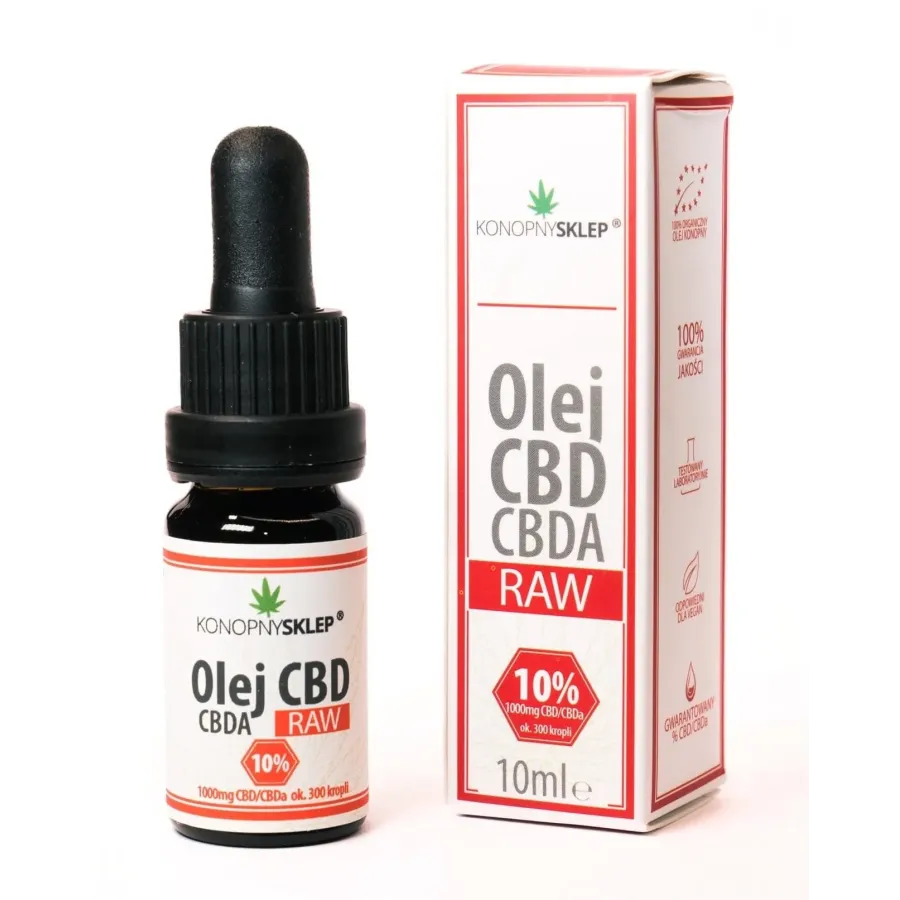 Olej konopny RAW 10% CBD+CBDA 10ML 1000mg