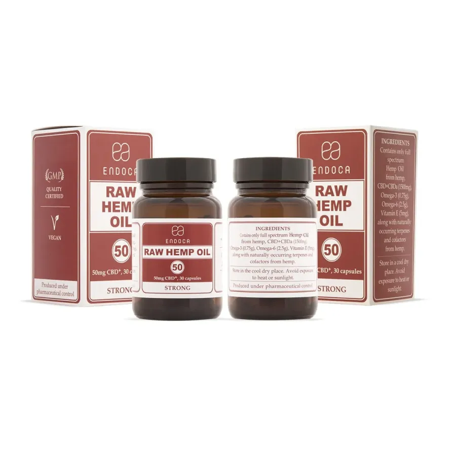 KAPSUŁKI KONOPNE RAW 15% CBD+CBDA 1500MG