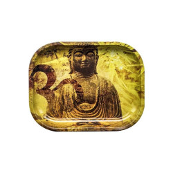 Tacka metalowa buddha mała (dł. 18 cm / szer. 14 cm)