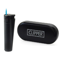 Zapalniczka stalowa Czarna żarowa Clipper+etui