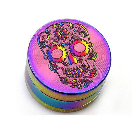 Młynek metalowy Rainbow Skulls 2,4x3,9cm