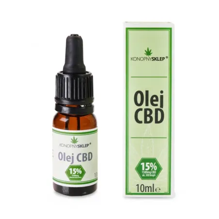 OLEJEK 15% CBD 10ML 1500mg + oliwa z oliwek OLEJEK 15% CBD 10ML 1500mg + oliwa z oliwek