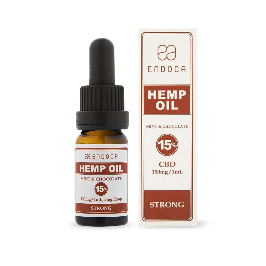 OLEJEK KONOPNY 15% CBD 10ML Mięta z czekoladą