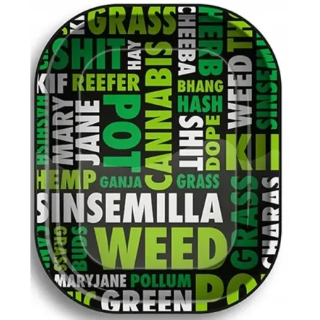 Tacka metalowa Weed - 18 x 12,5 cm Tacka metalowa Weed - 18 x 12,5 cm