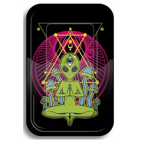 Tacka metalowa Trippy Alien - 27,5 x 17,5 cm Tacka metalowa Trippy Alien - 27,5 x 17,5 cm