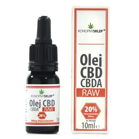 Olej konopny RAW 20% CBD+CBDA 10ML 2000mg Olej konopny RAW 20% CBD+CBDA 10ML 2000mg