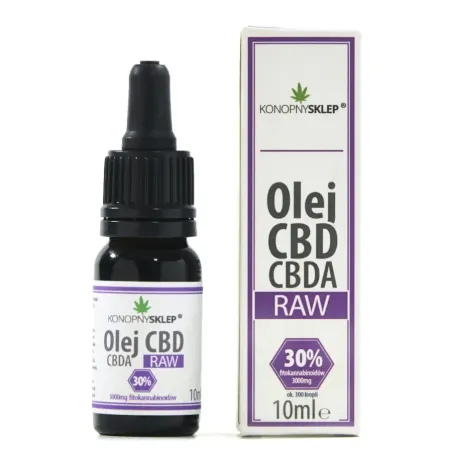 Olej konopny RAW 30% CBD+CBDA 10ML 3000mg