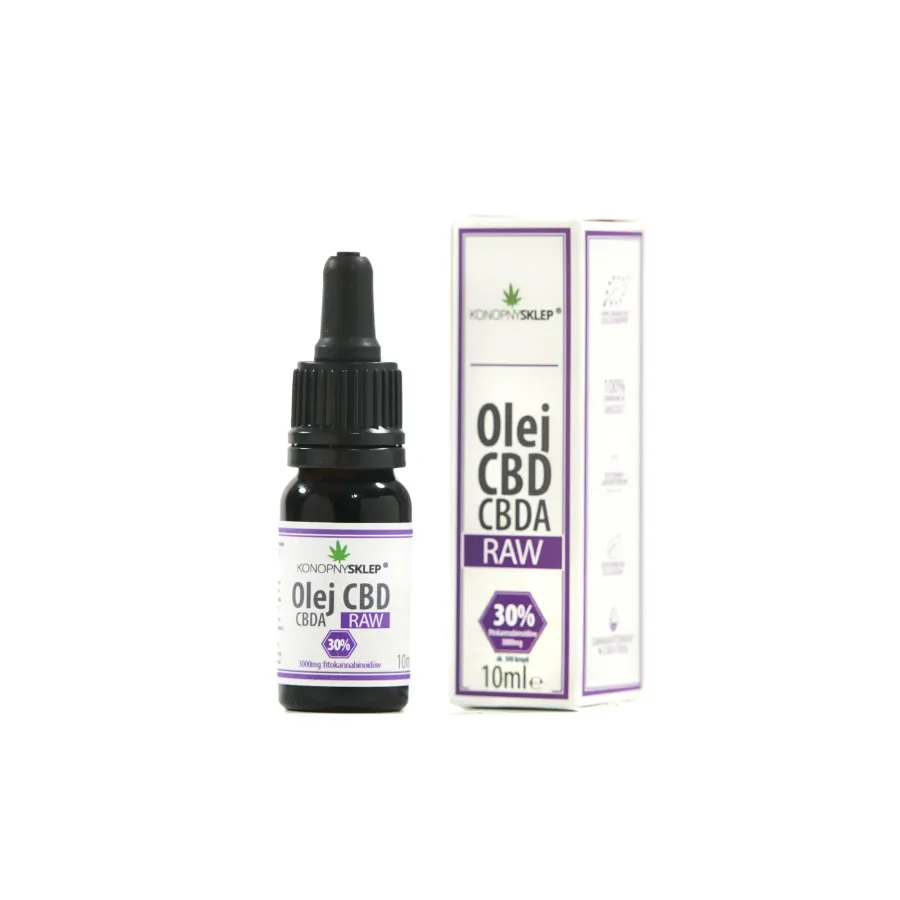 Olej konopny RAW 30% CBD+CBDA 10ML 3000mg Olej konopny RAW 30% CBD+CBDA 10ML 3000mg