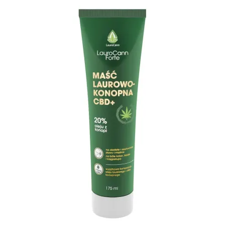 LauroCann Forte maść konopna 20% 175ml + CBD LauroCann Forte maść konopna 20% 175ml + CBD