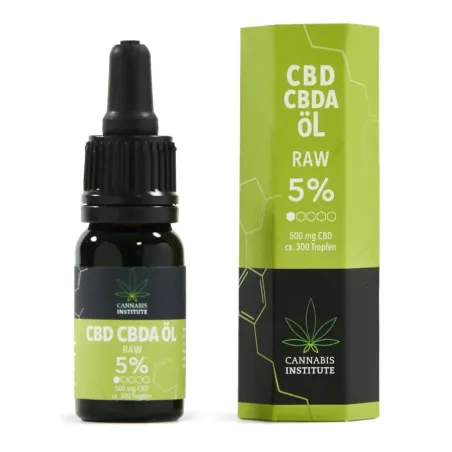 Olej CBD/CBDA RAW 5% 500mg 10ml Cannabis Institute Olej CBD/CBDA RAW 5% 500mg 10ml Cannabis Institute