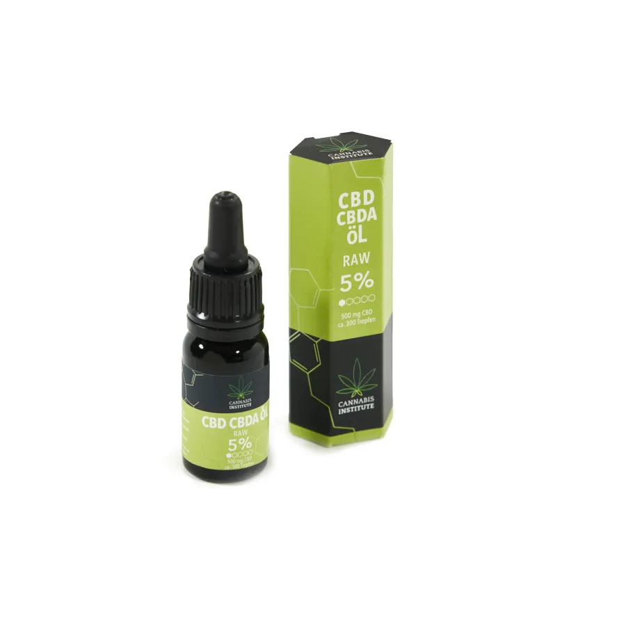Olej CBD/CBDA RAW 5% 500mg 10ml Cannabis Institute Olej CBD/CBDA RAW 5% 500mg 10ml Cannabis Institute