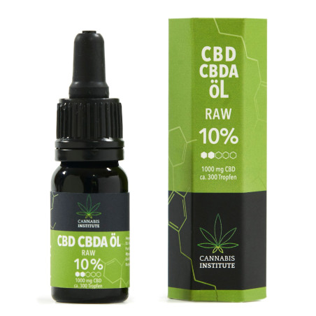 Olej CBD/CBDA RAW 10% 1000mg 10ml Cannabis Institute