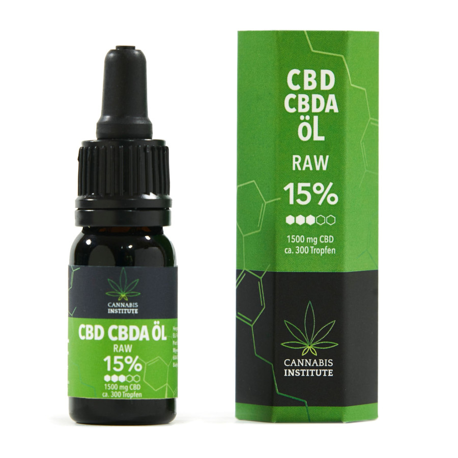 Olej CBD/CBDA RAW 15% 1500mg 10ml Cannabis Institute