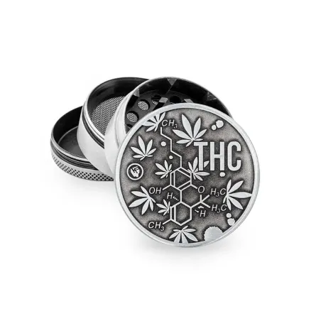 Metal Grinder THC MOLECULE 50mm fire-flow Metal Grinder THC MOLECULE 50mm fire-flow