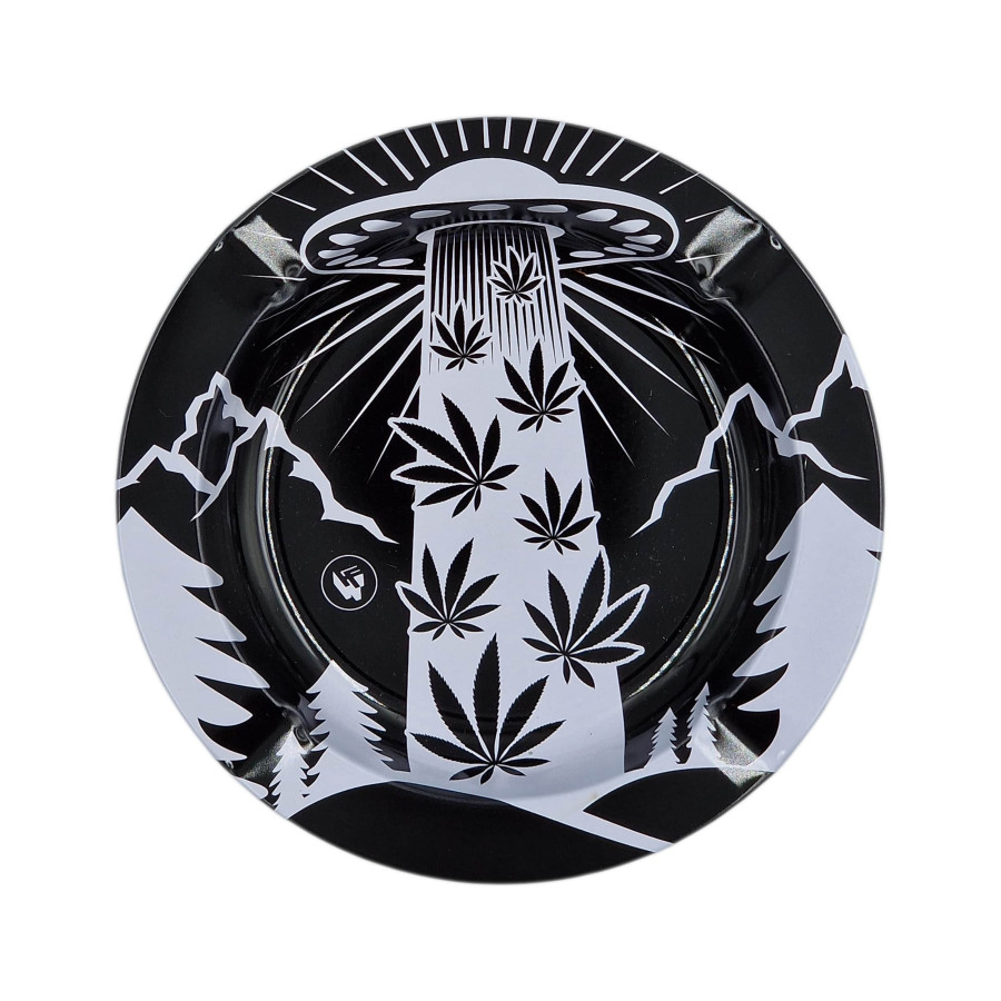 Portable metal ashtray aliens FIRE-FLOW