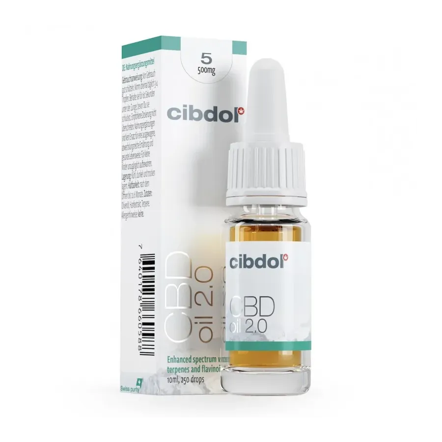 Olejek konopny CBD 2.0 5% 10ml Cibdol