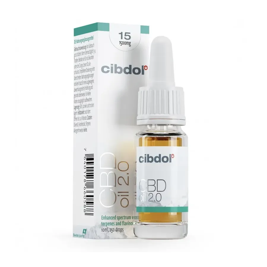 Olejek konopny CBD 2.0 15% 10ml Cibdol