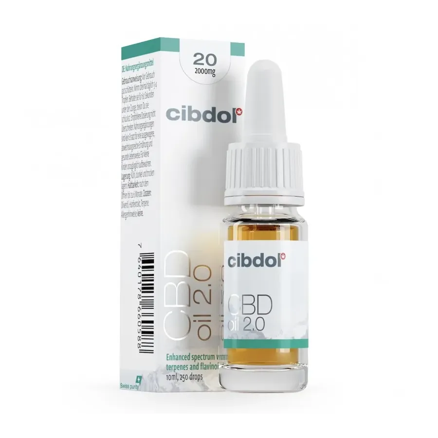 Olejek konopny CBD 2.0 20% 10ml Cibdol