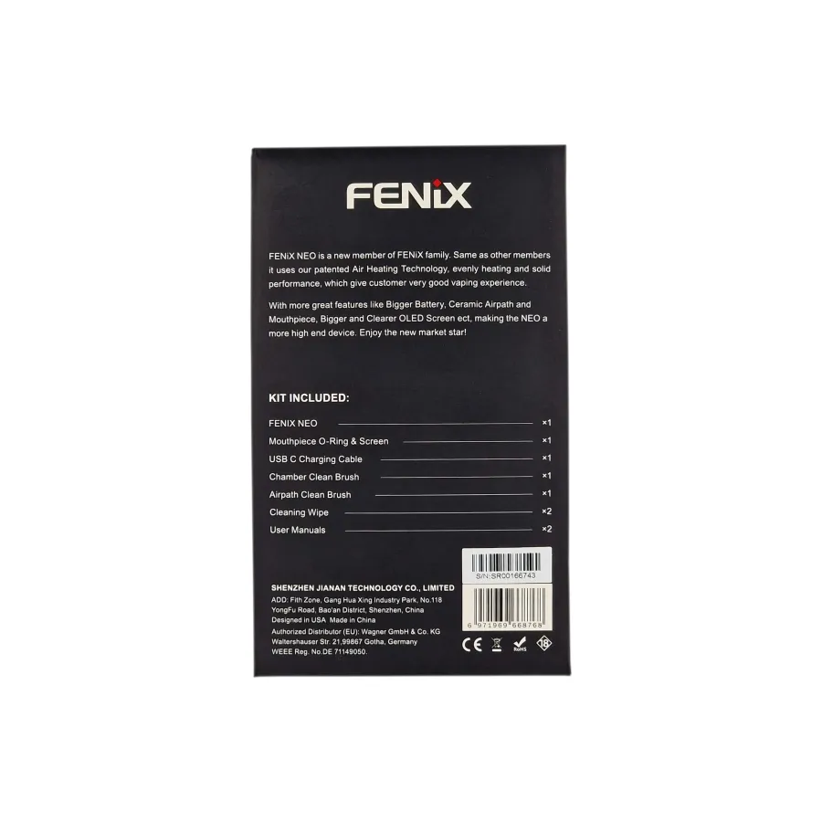 Fenix Конвекційний вейп NEO USB-C | Конопляний магазин