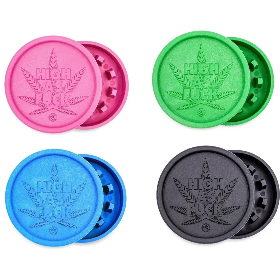 Hemp Fiber Grinder HIGH AS FUCK 55mm fire-flow | Hemp Shop Hemp Fiber Grinder HIGH AS FUCK 55mm fire-flow | Hemp Shop