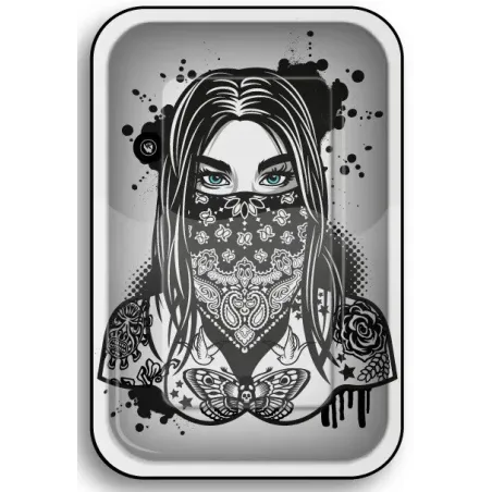 Tacka metalowa Tattoo Girl - 27,5 x 17,5 cm Tacka metalowa Tattoo Girl - 27,5 x 17,5 cm