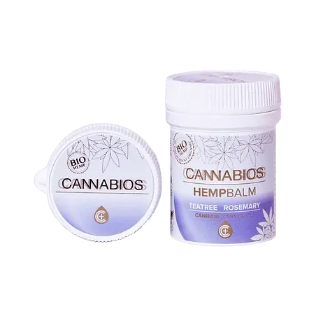 Balsam konopny Cannabios z rozmarynem i drzewem herbacianym Balsam konopny Cannabios z rozmarynem i drzewem herbacianym