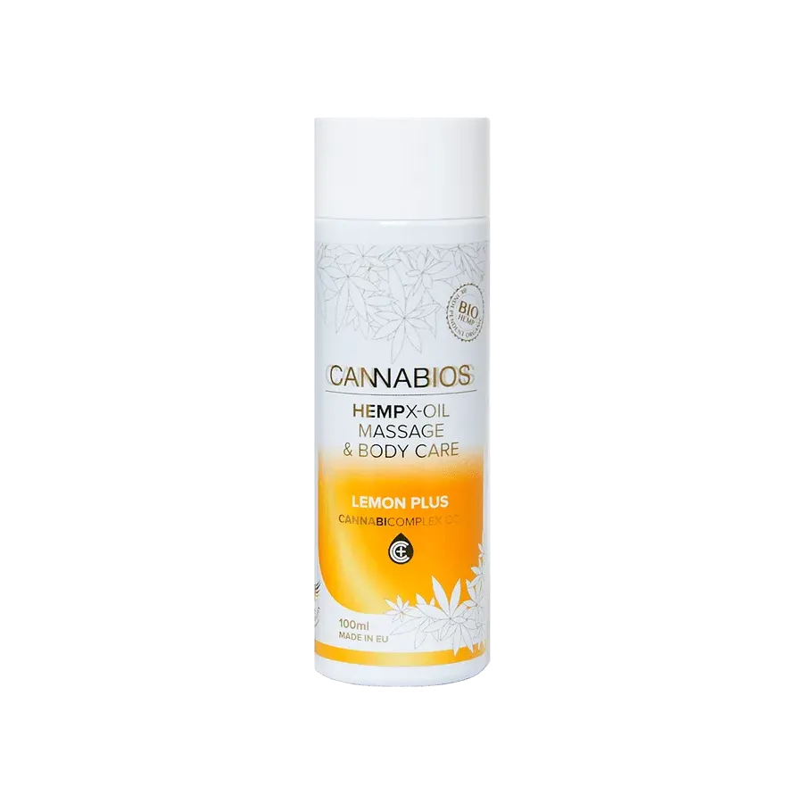 Olejek do masażu Cannabios X-oil LEMON PLUS 100ml