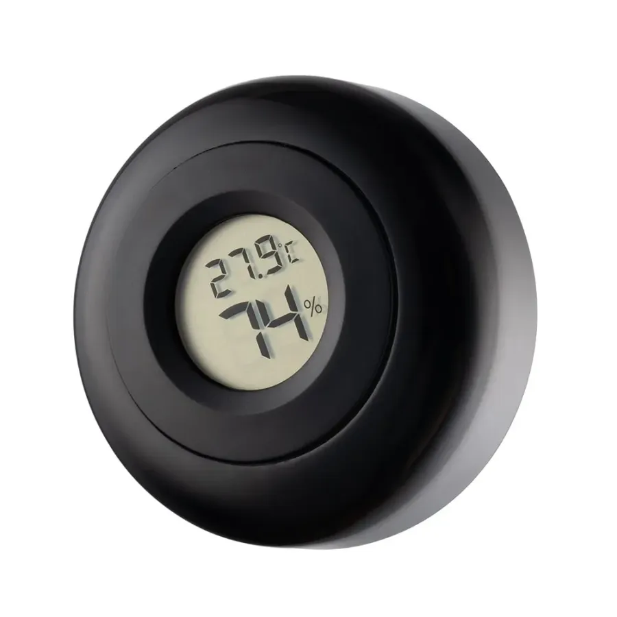 Glass unscented container with hygrometer 250ml HERO | Hemp Shop Glass unscented container with hygrometer 250ml HERO | Hemp Shop