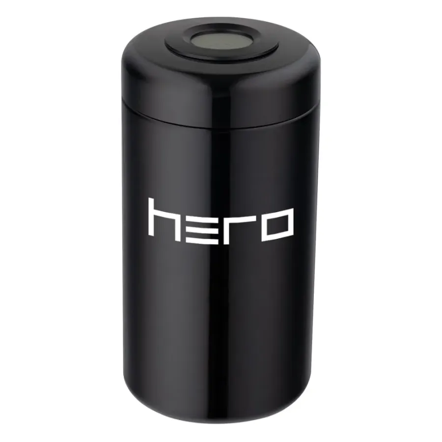 Glass unscented container with hygrometer 500ml HERO | Hemp Shop Glass unscented container with hygrometer 500ml HERO | Hemp Shop