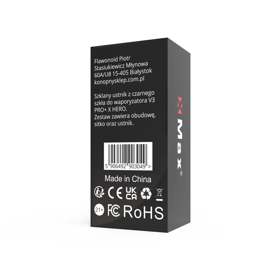 X-MAX V3 PRO+ X HERO LIMITED EDITION Black Glass Mouthpiece | Hemp Shop X-MAX V3 PRO+ X HERO LIMITED EDITION Black Glass Mouthpiece | Hemp Shop