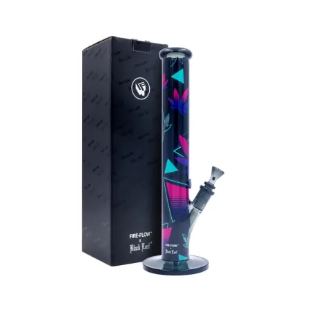 BONGO SZKLANE FIRE-FLOW X BLACK LEAF BONG LEAVES 37-2 40CM BONGO SZKLANE FIRE-FLOW X BLACK LEAF BONG LEAVES 37-2 40CM