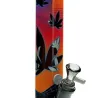 GLASS BONG FIRE-FLOW X BLACK LEAF BONG LEAVES 37-3 40CM | Hemp Shop