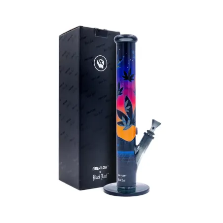 BONGO SZKLANE FIRE-FLOW X BLACK LEAF BONG LEAVES 37-3 40CM BONGO SZKLANE FIRE-FLOW X BLACK LEAF BONG LEAVES 37-3 40CM