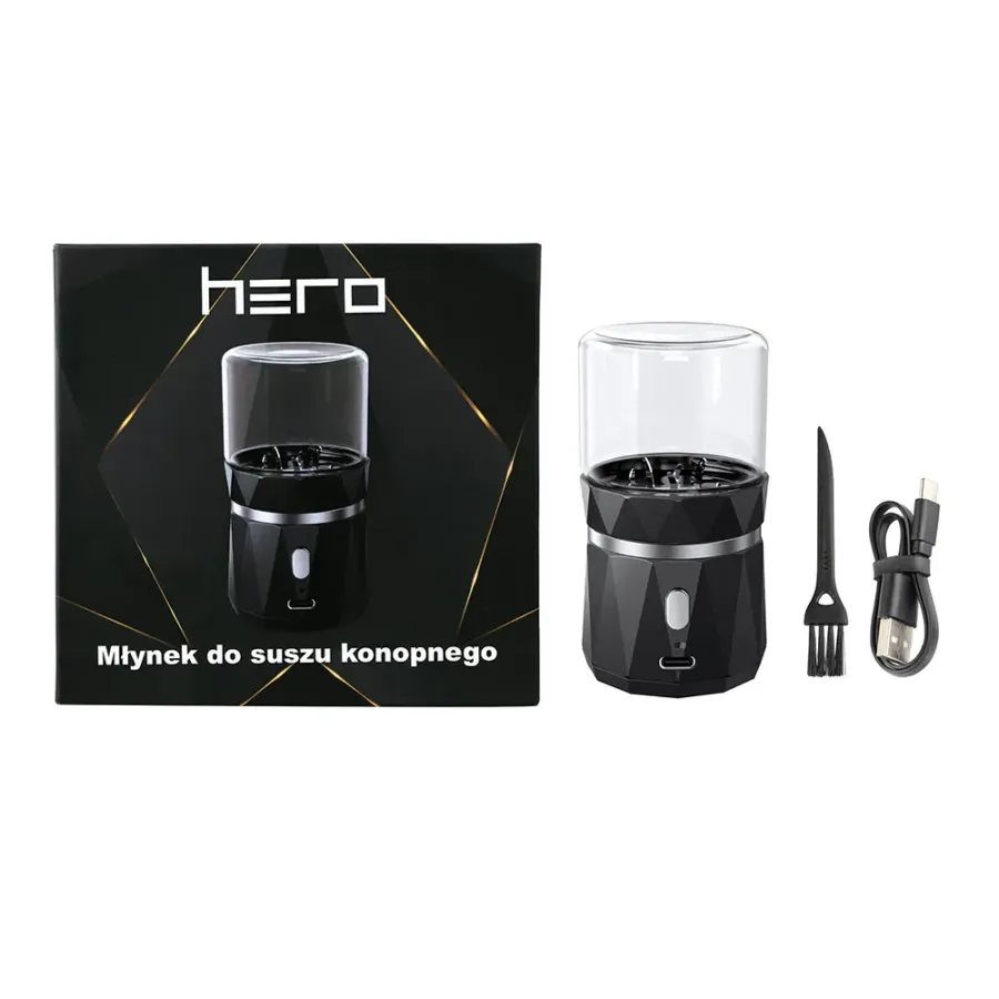 Electric grinder for dried hemp HERO | Hemp Shop Electric grinder for dried hemp HERO | Hemp Shop
