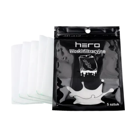 Worki filtracyjne HERO 120u 13x8cm 5szt Worki filtracyjne HERO 120u 13x8cm 5szt