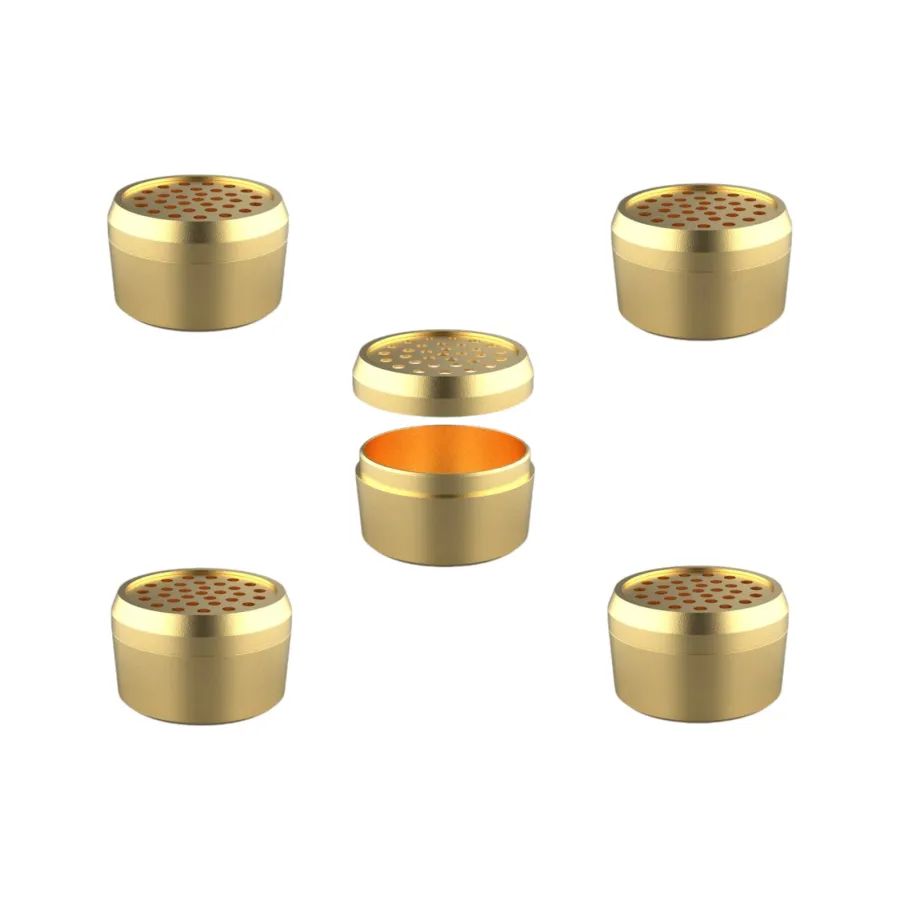 Venty / Mighty+ / Crafty+ gold-plated dosing capsules 5 pcs HERO Venty / Mighty+ / Crafty+ gold-plated dosing capsules 5 pcs HERO