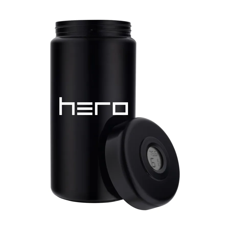 Szklany pojemnik bezzapachowy z higrometrem 1000ml HERO Szklany pojemnik bezzapachowy z higrometrem 1000ml HERO