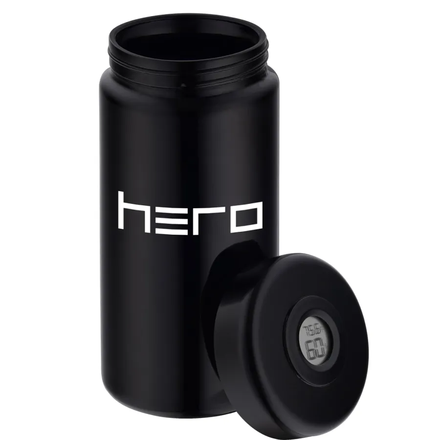 Glass Odorless Container With Hygrometer 1000ml HERO | Hemp Shop