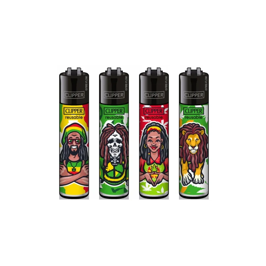 Zapalniczka Clipper Rasta seria 4szt